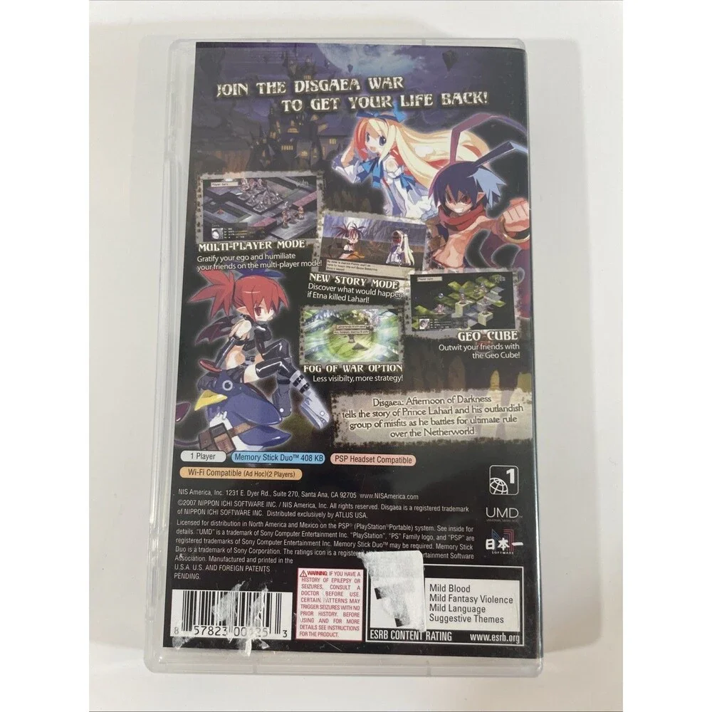 Disgaea Afternoon of Darkness - PlayStation Portable (Psp) Complete